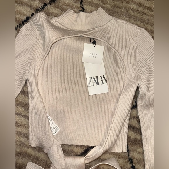 Zara cream knit top - Picture 2 of 4